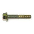 Midwest Fastener Grade 8, 5/16"-18 Flange Bolt, Zinc Plated Steel, 2 in L, 4 PK 74627